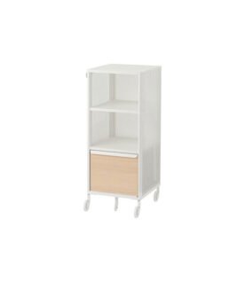 Ikea Bekant Storage Unit with Smart Lock Mesh White